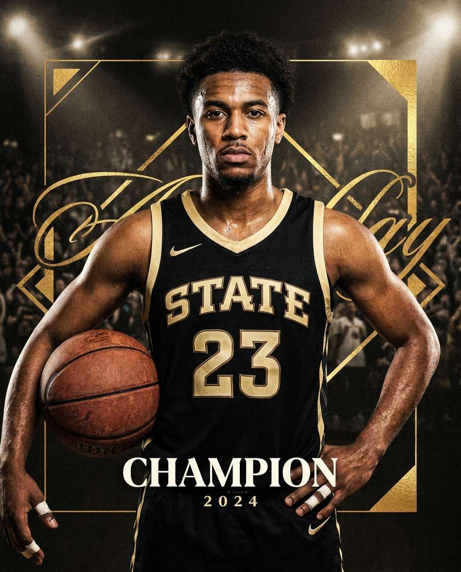 basketball hero portrait photo