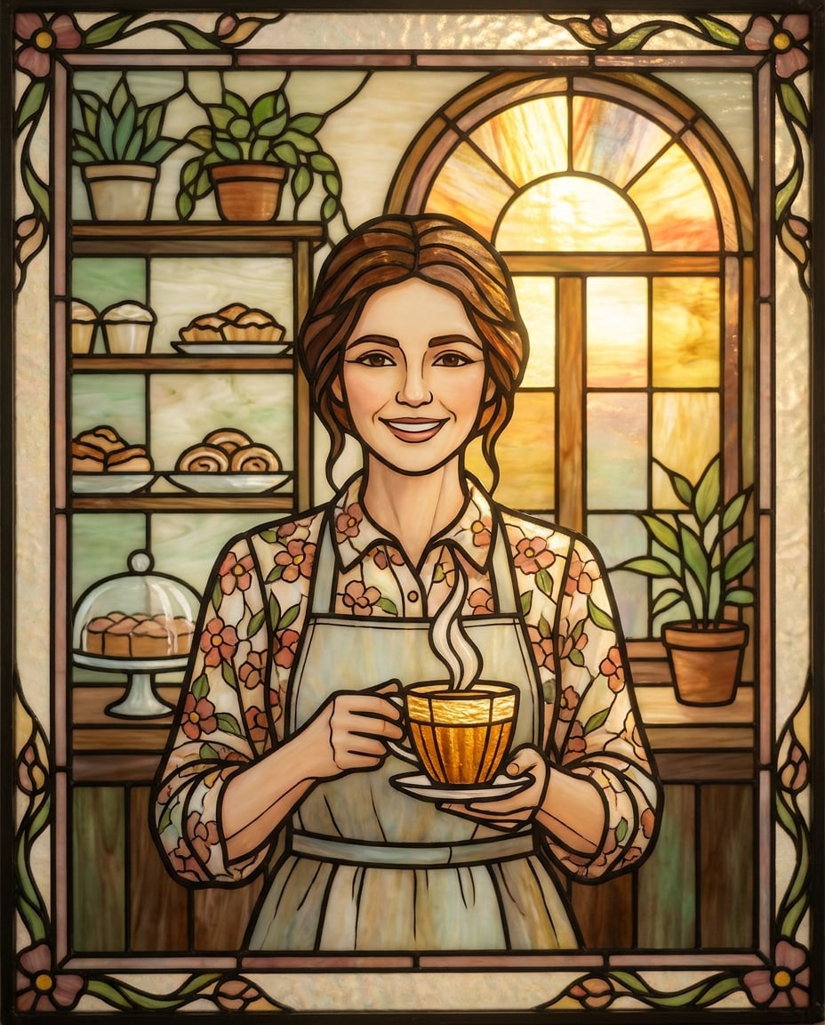 cottagecore barista photo