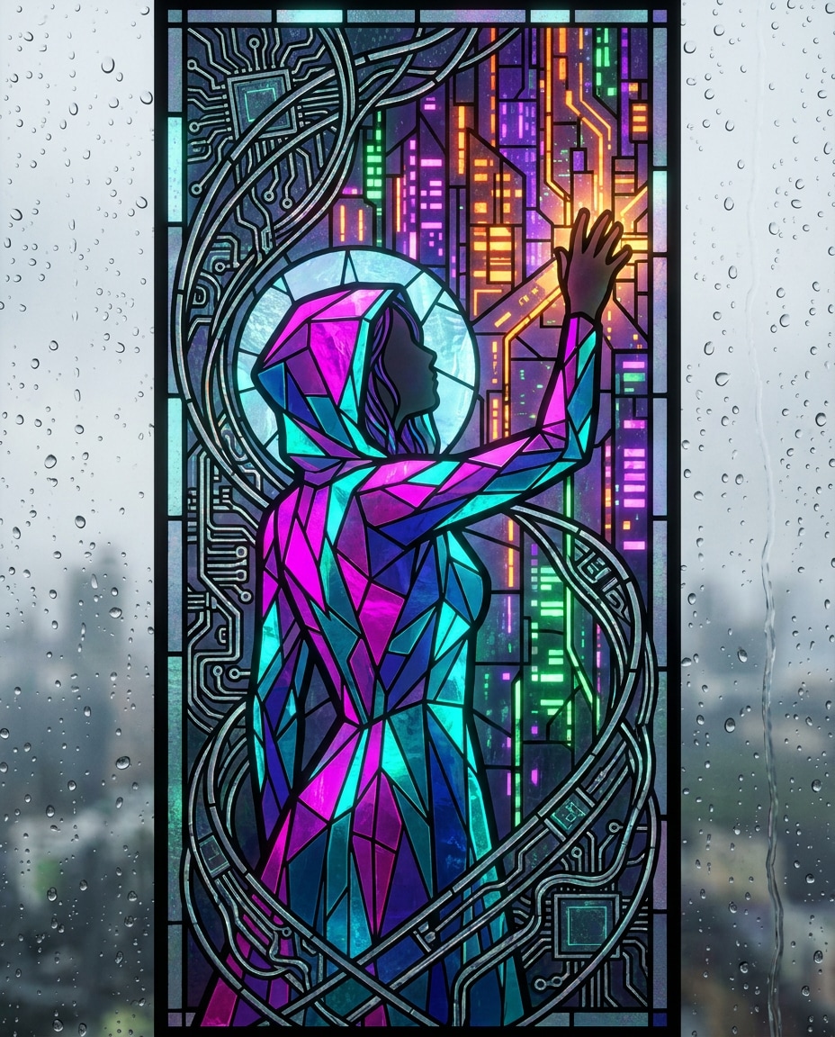 neon city saint photo