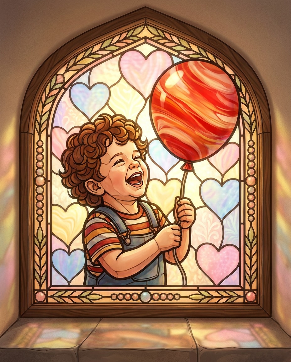 toddler balloon joy photo