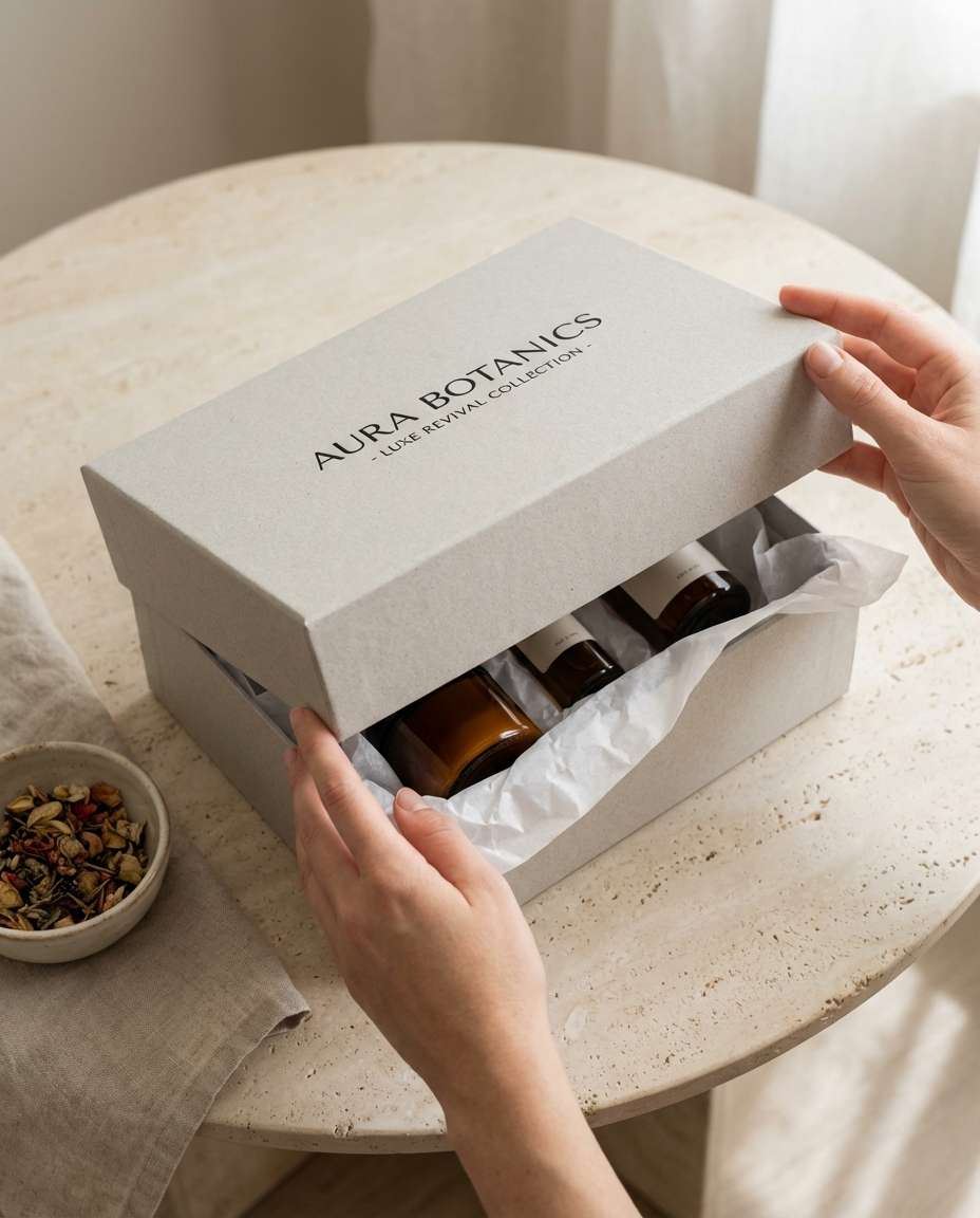 unboxing beauty product photo