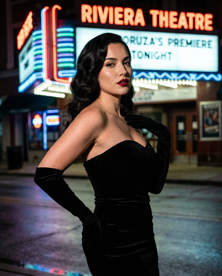 old hollywood spotlight photo