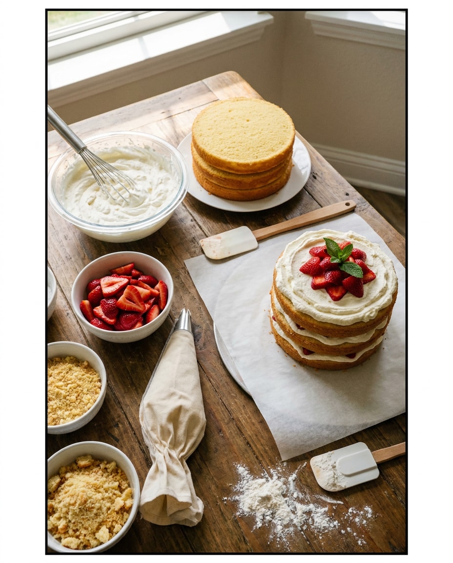 overhead baking prep photo