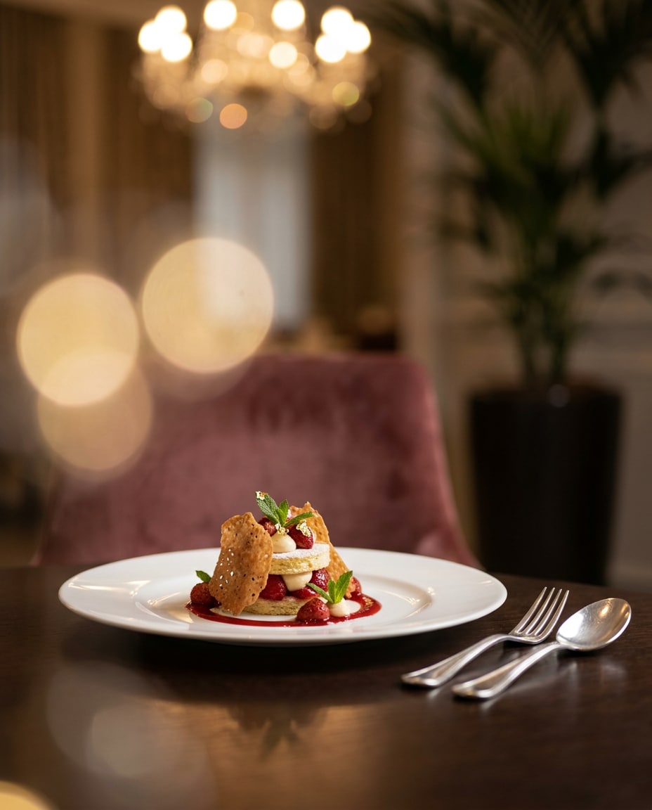 luxury hotel dessert photo