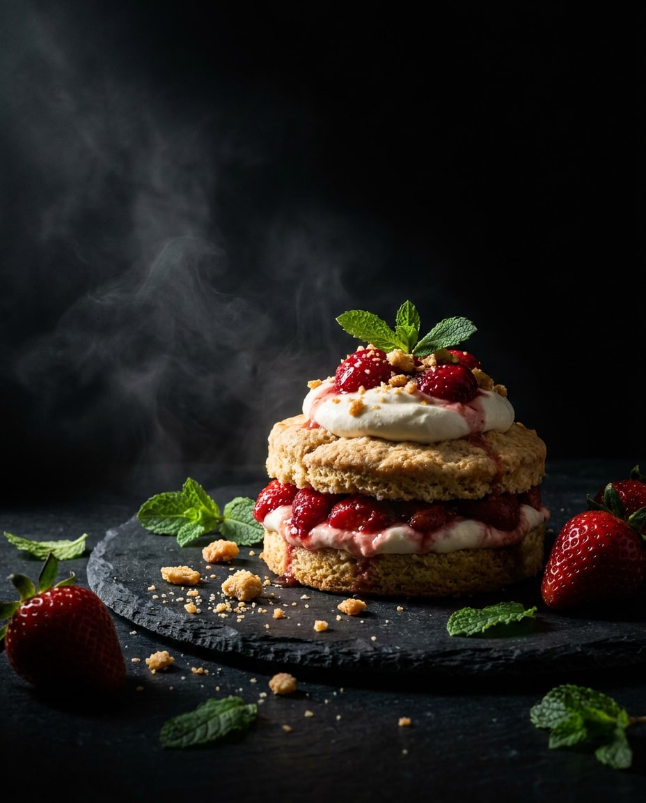 dark moody dessert photo