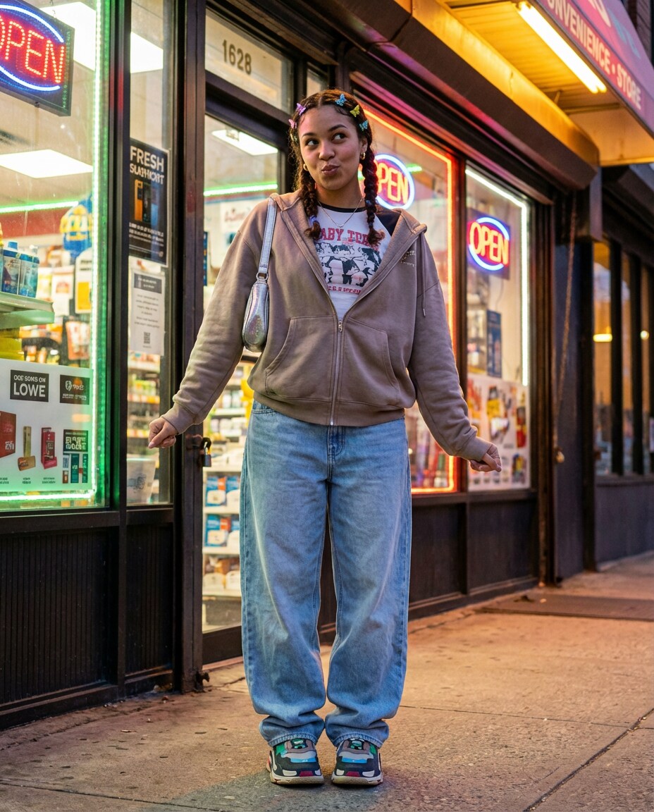 y2k baggy denim photo