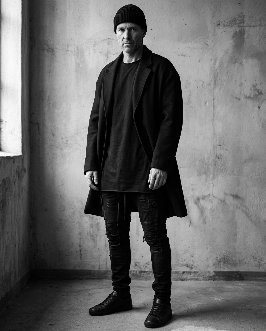 monochrome black layers photo