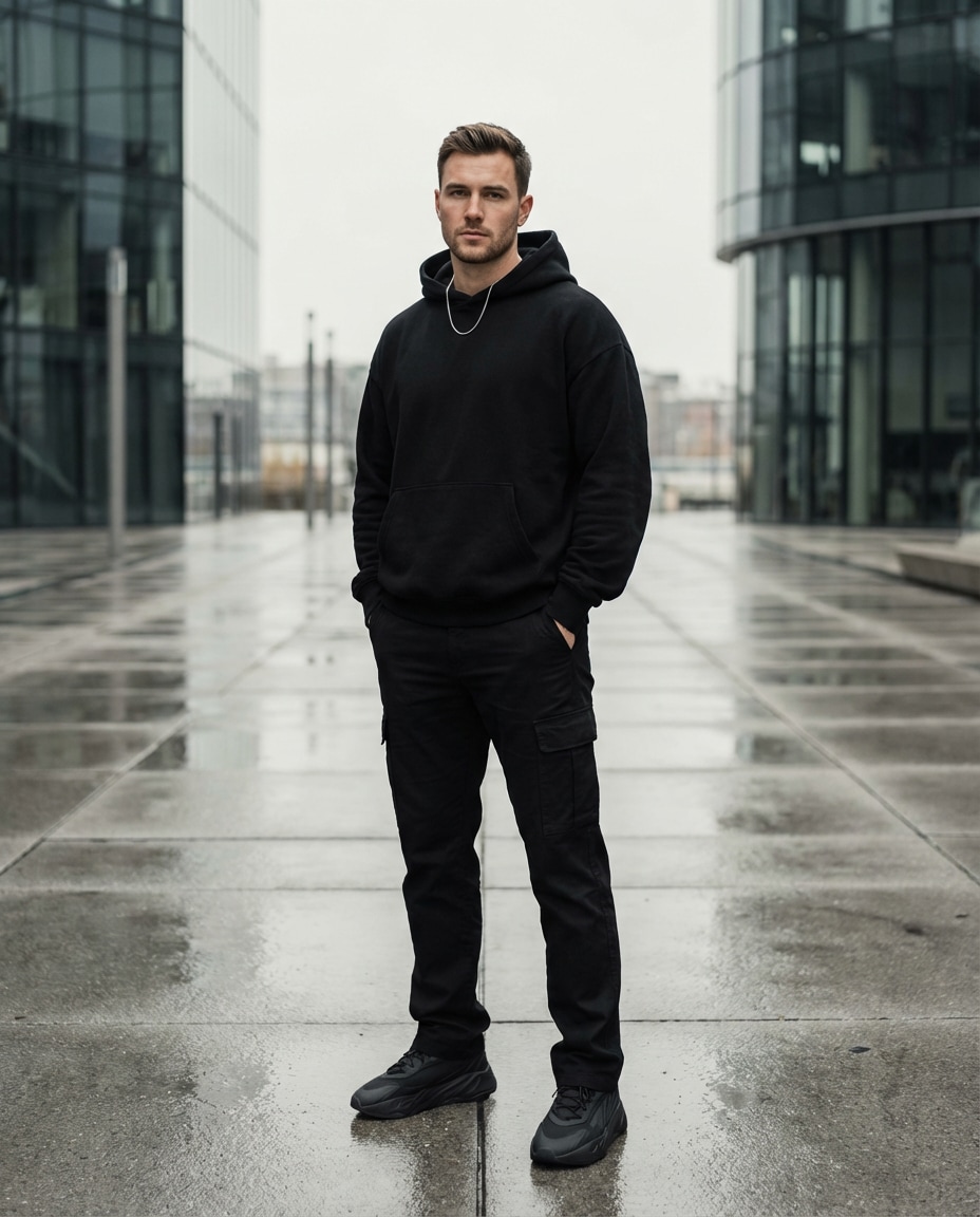 clean monochrome fit photo