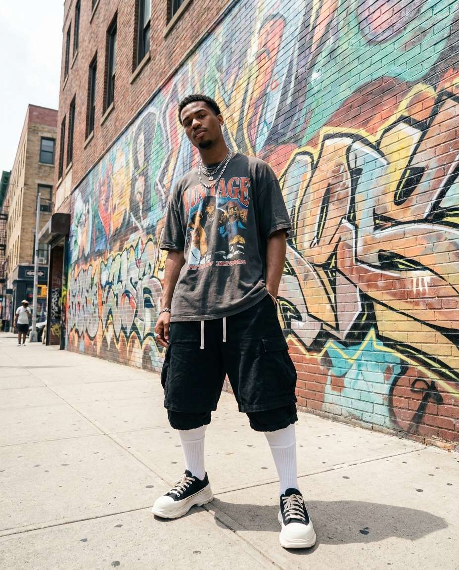 oversized graphic statement photo