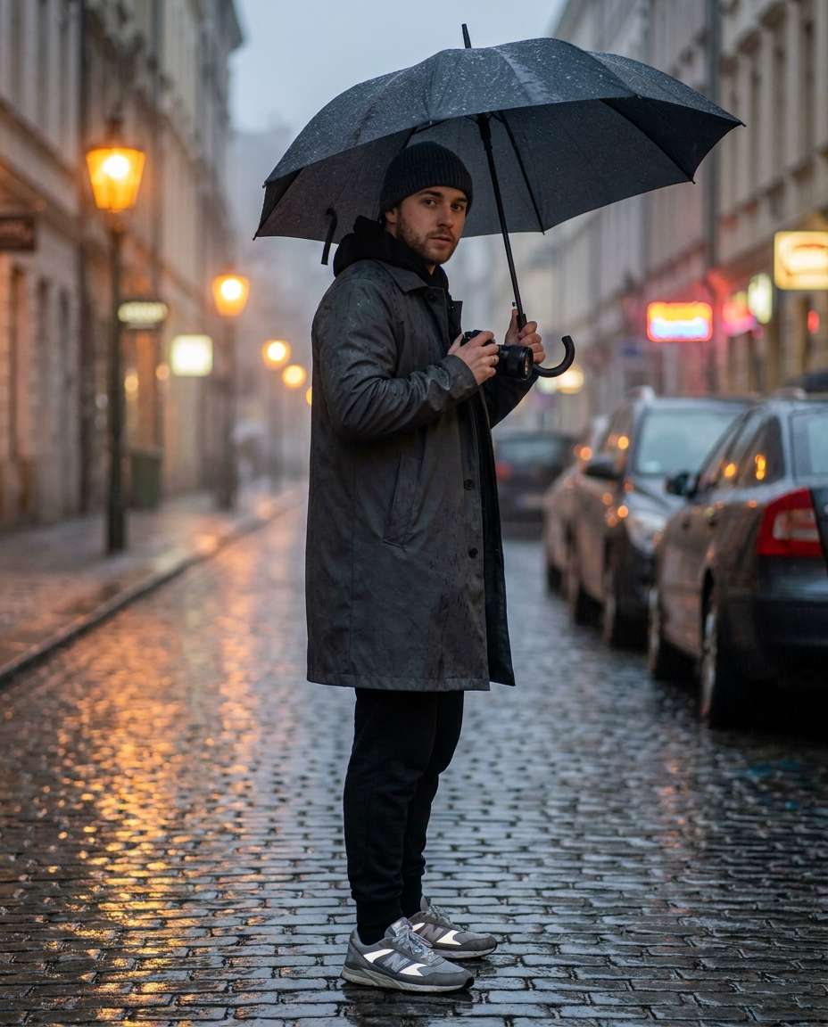 rainy day street photo
