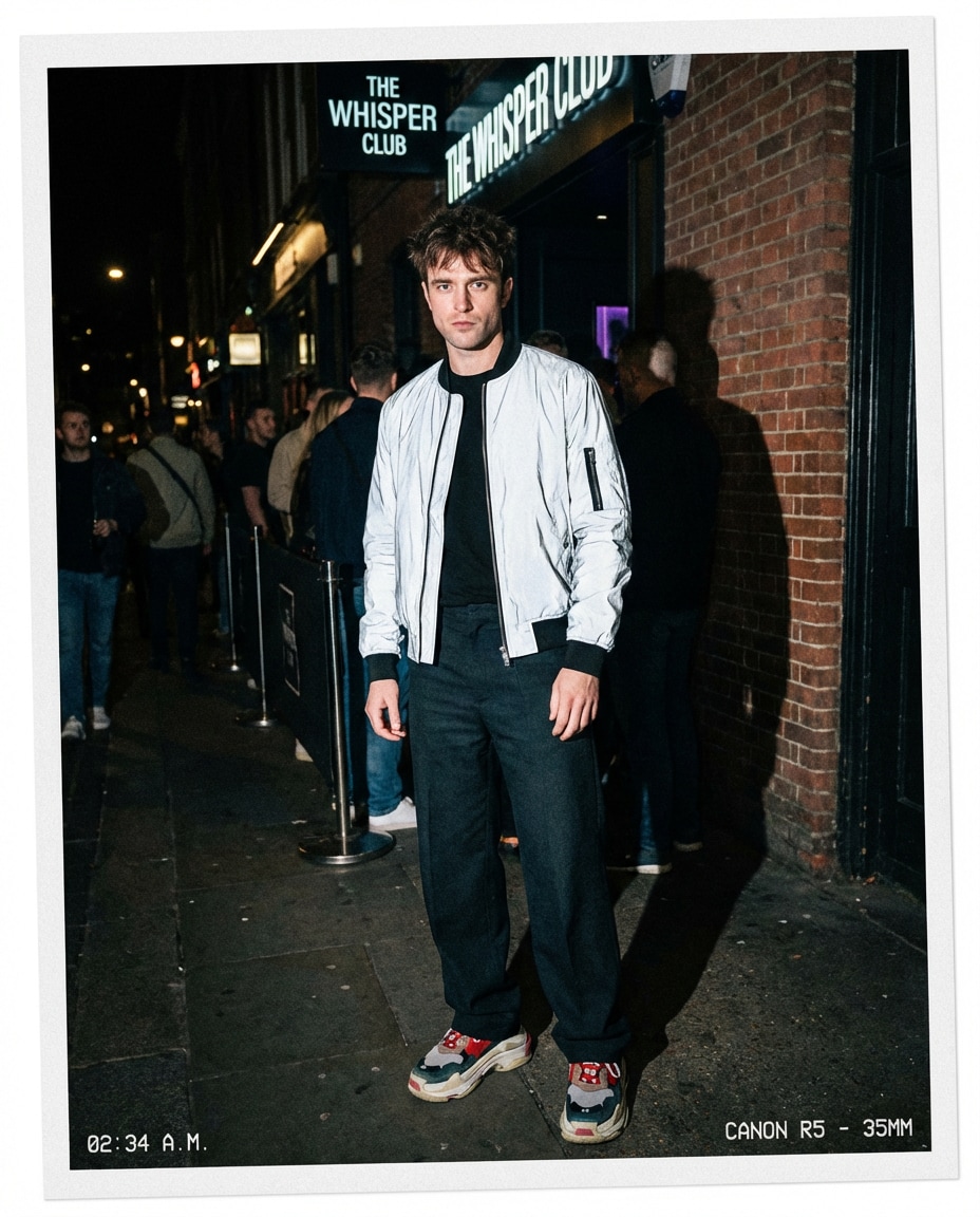 night flash street shot photo