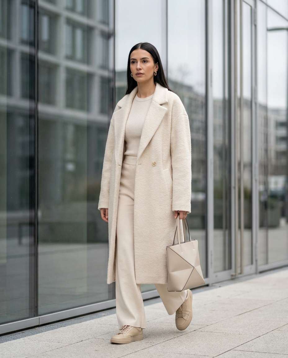 monochrome cream layers photo