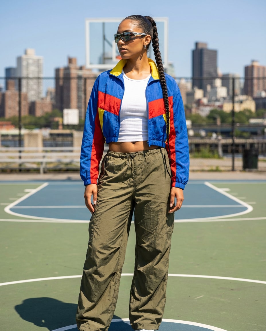 cropped windbreaker photo