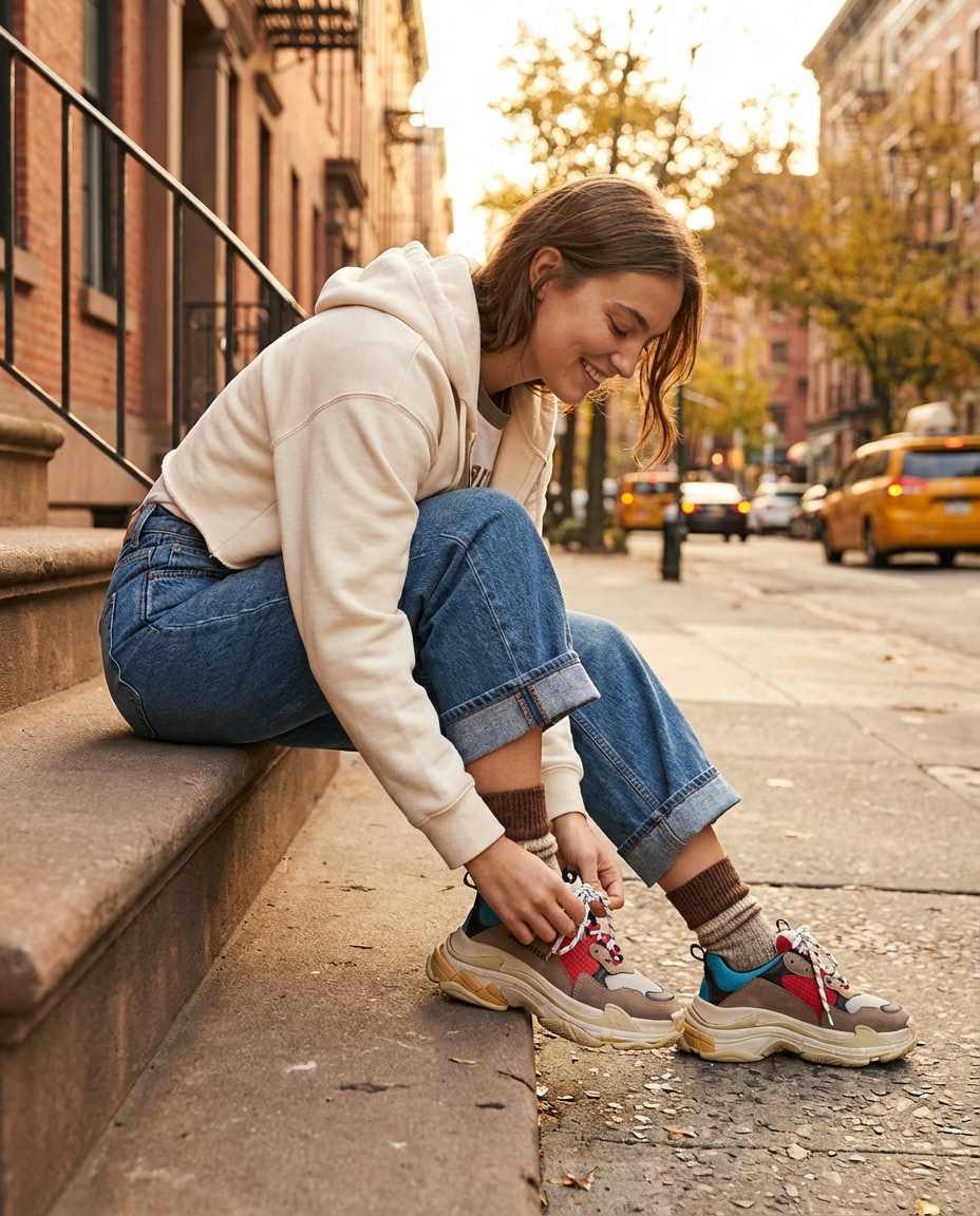 statement sneakers closeup photo