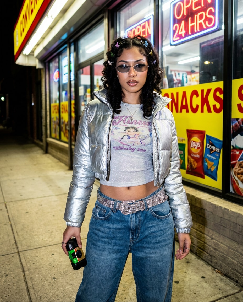 y2k street glam photo