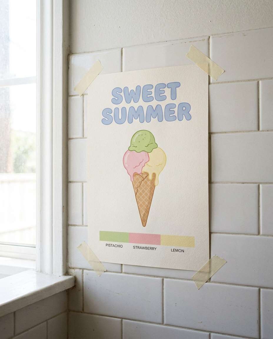 gelato color palette photo