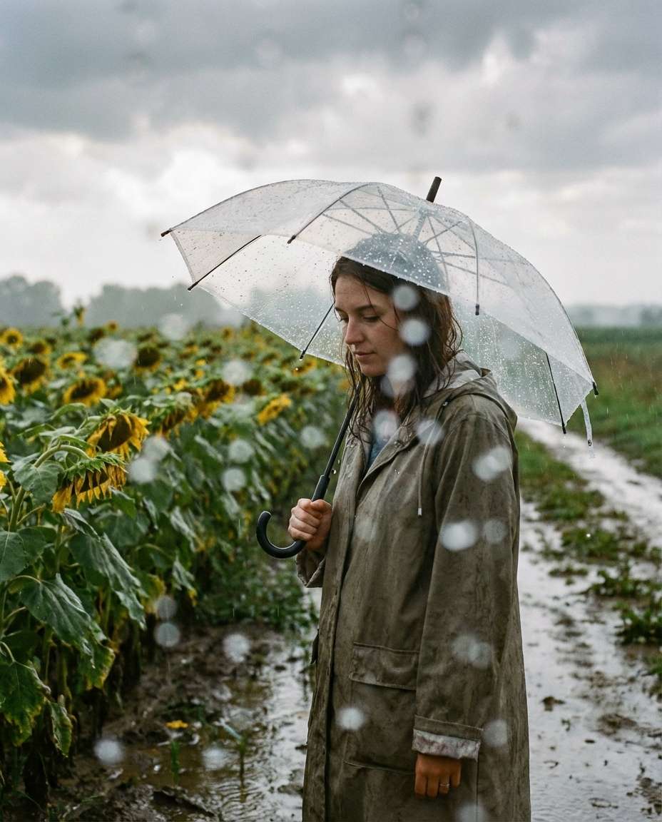rainy umbrella photo