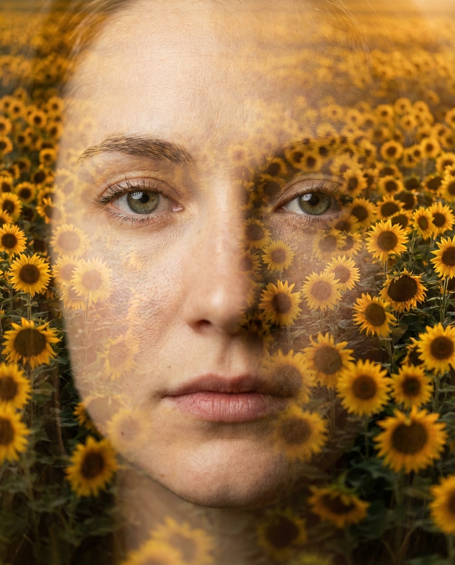 artistic double exposure photo