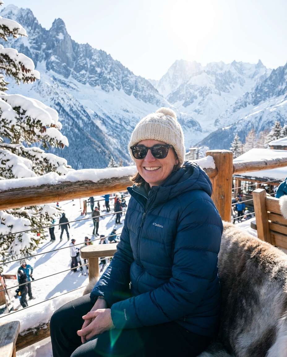 ski lodge winter photo