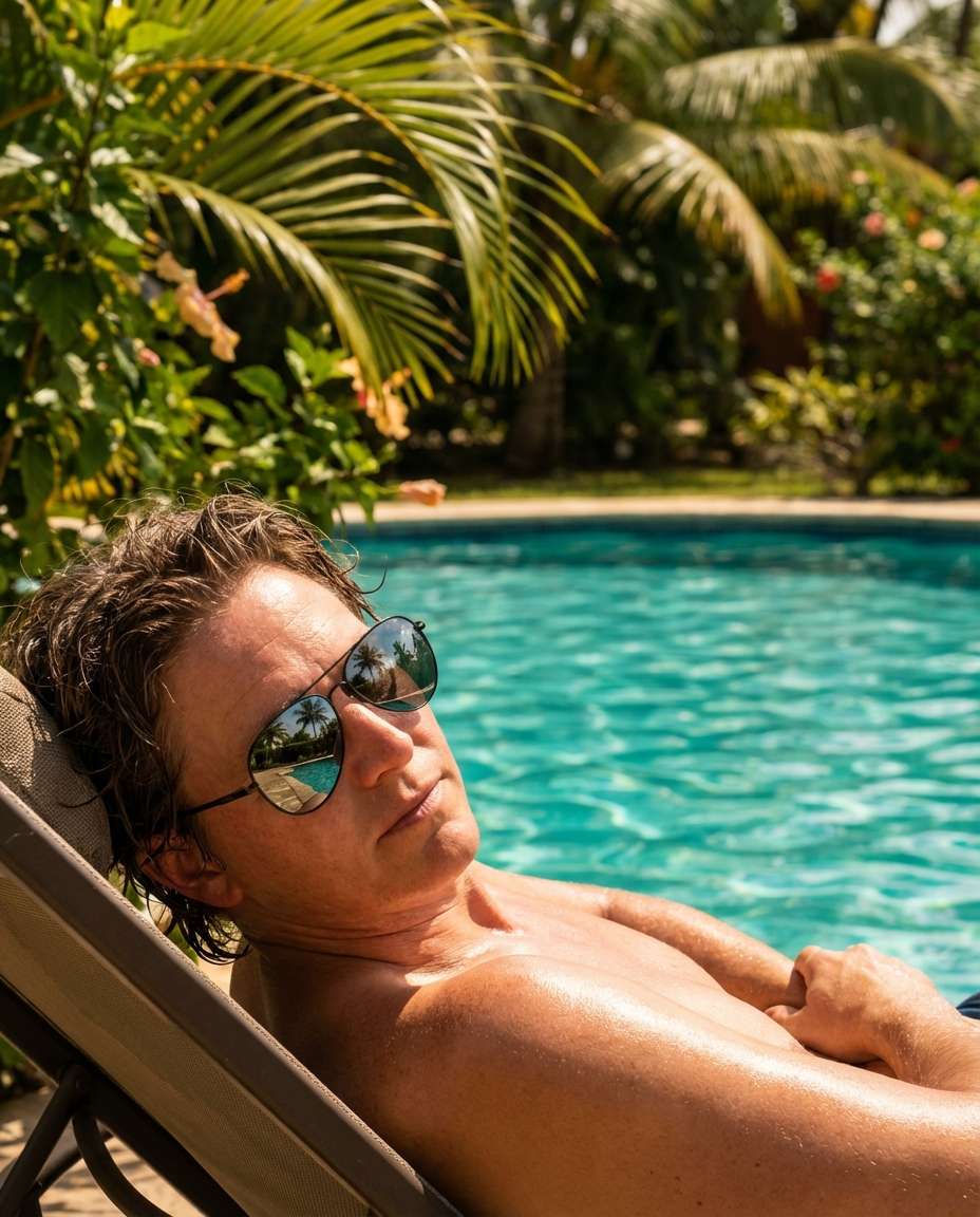 poolside reflections photo