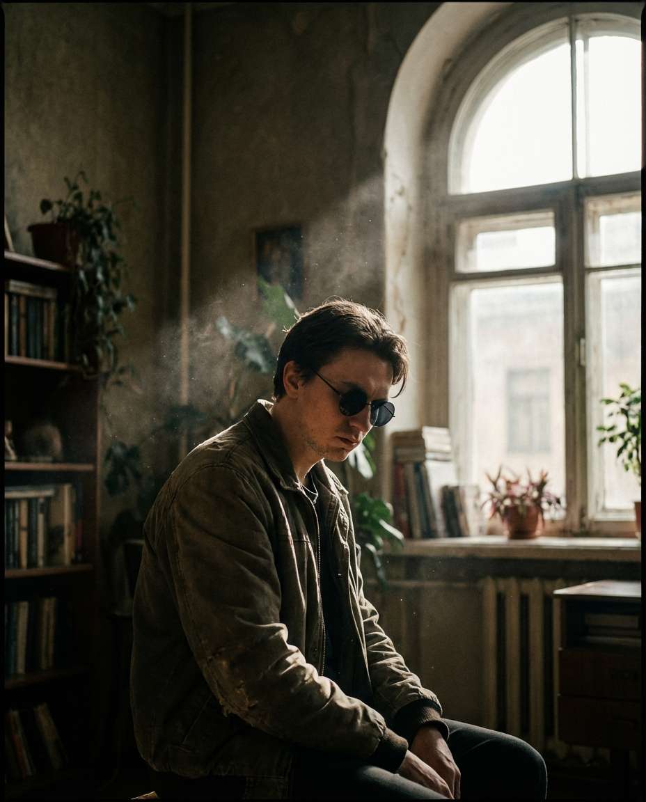 cinematic window light photo