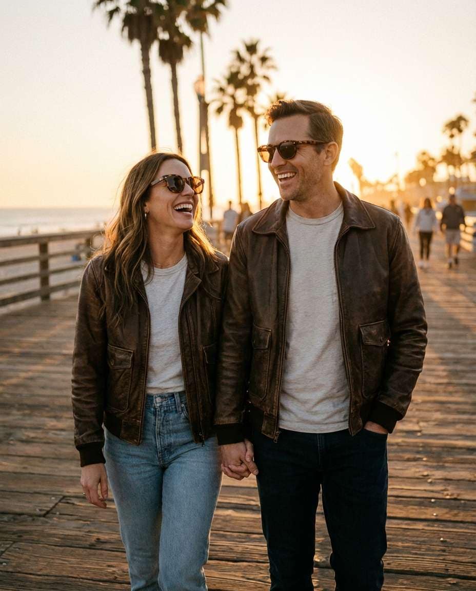 couple matching shades photo
