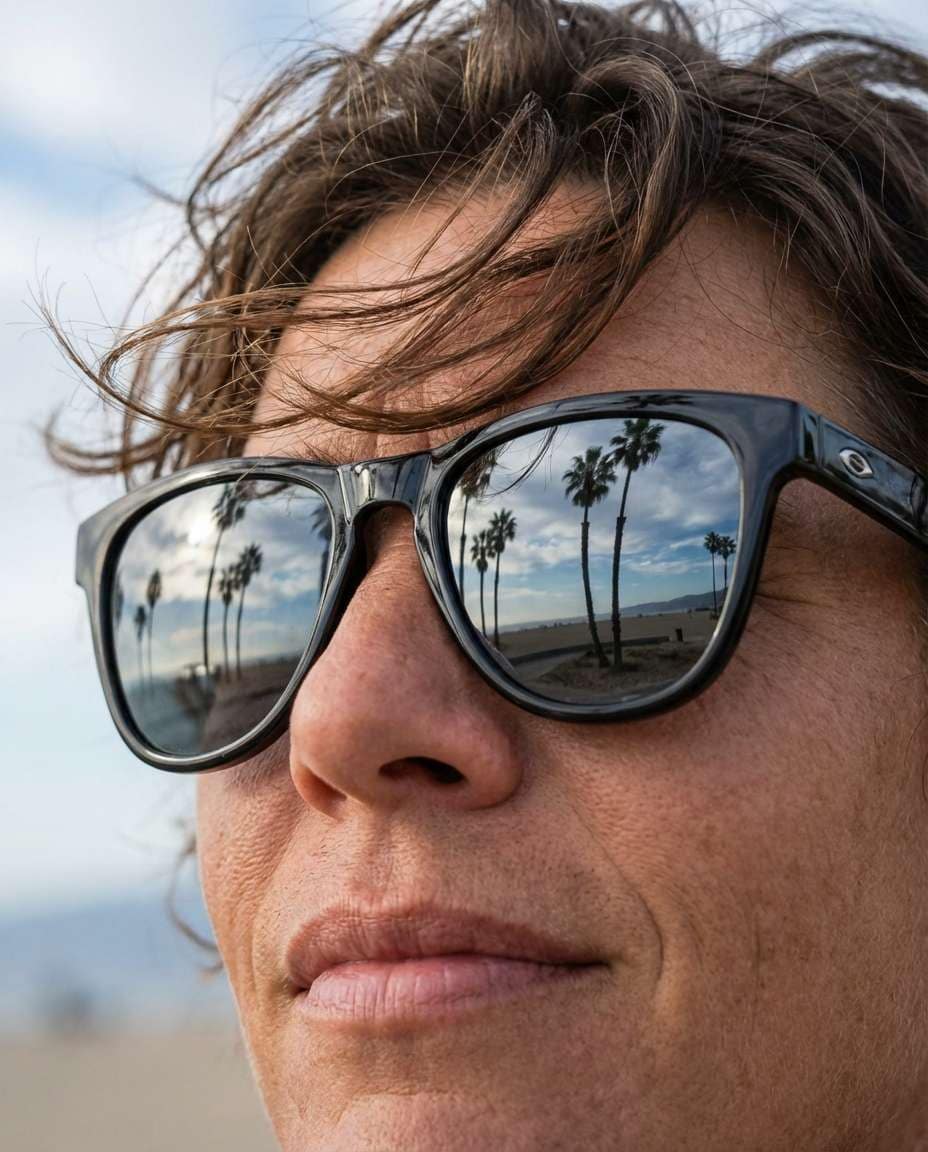 mirror lens closeup photo