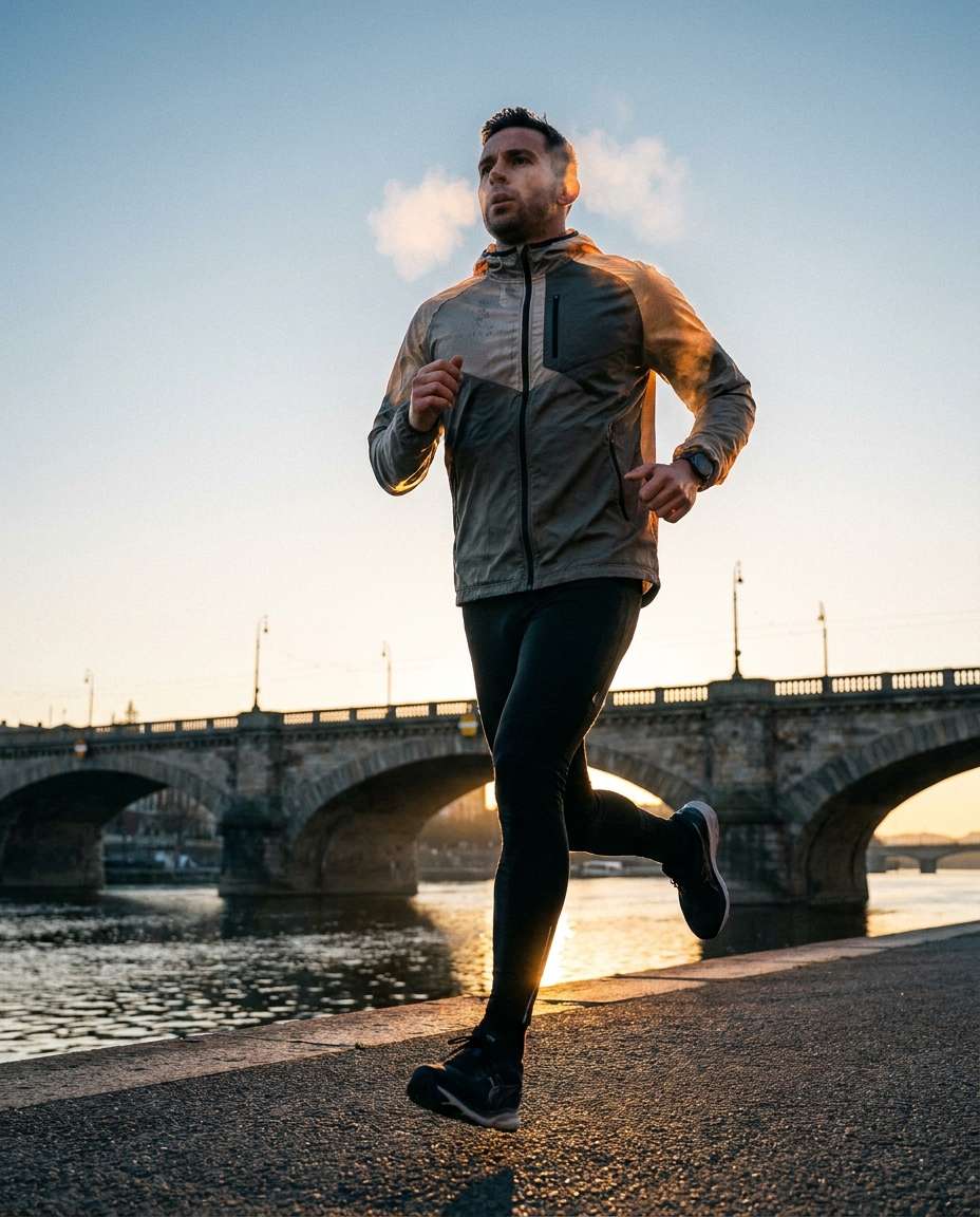 runner at dawn photo