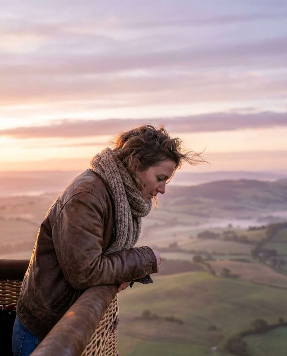 hot air balloon view photo