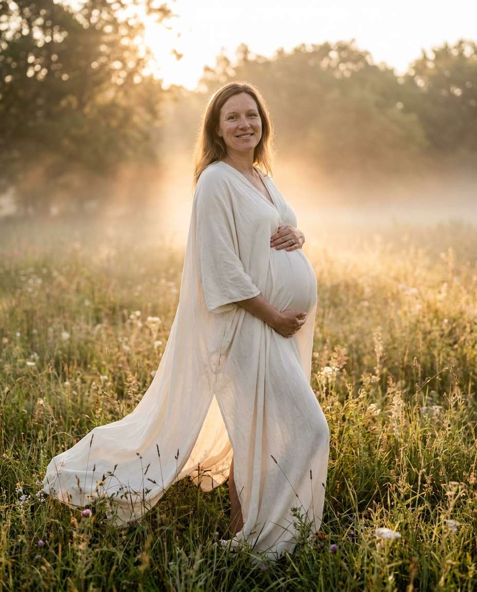 maternity dawn glow photo