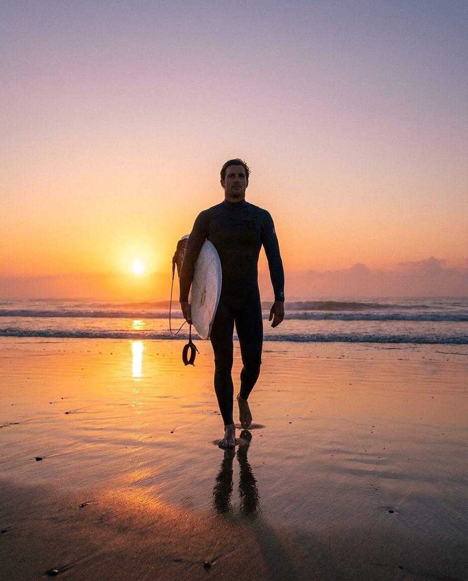 surfboard walk photo