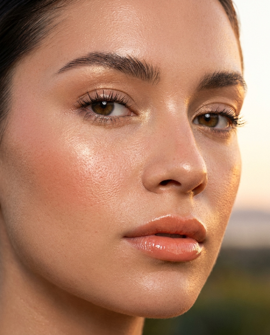 golden hour makeup look photo