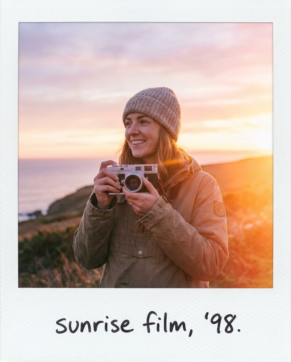 polaroid dawn moment photo