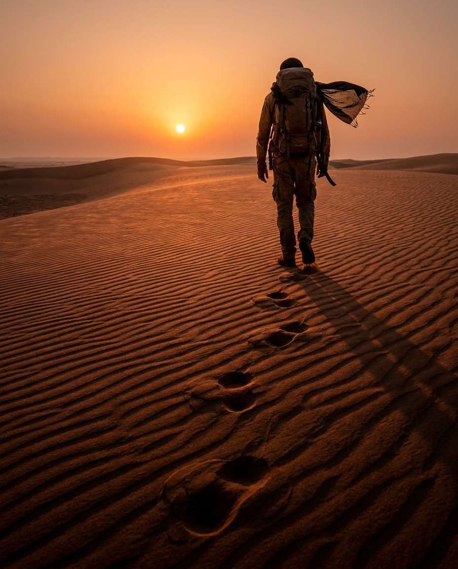 desert dawn wanderer photo
