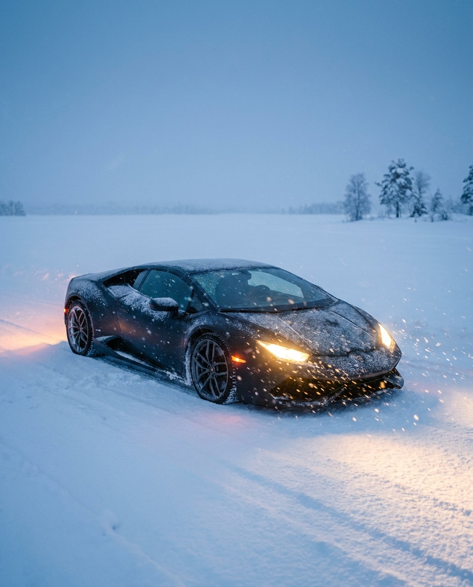 snow contrast shot photo