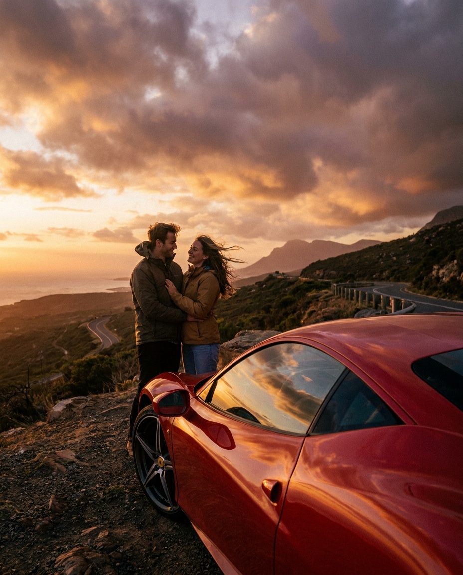 couple roadtrip photo
