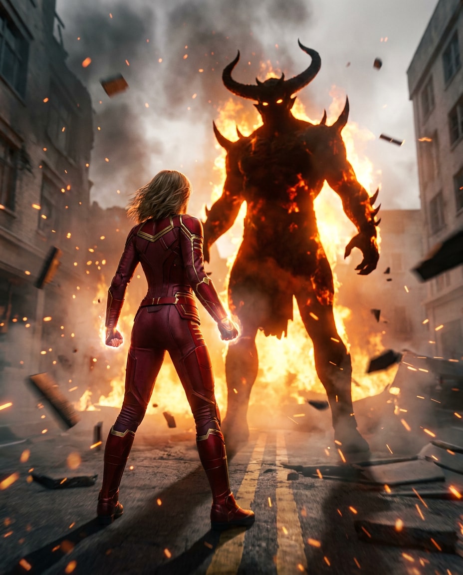 hero vs villain faceoff photo