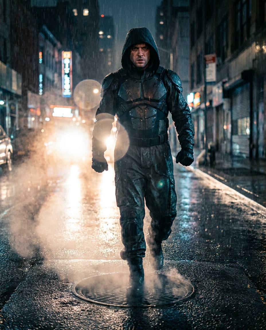 rainy street avenger photo