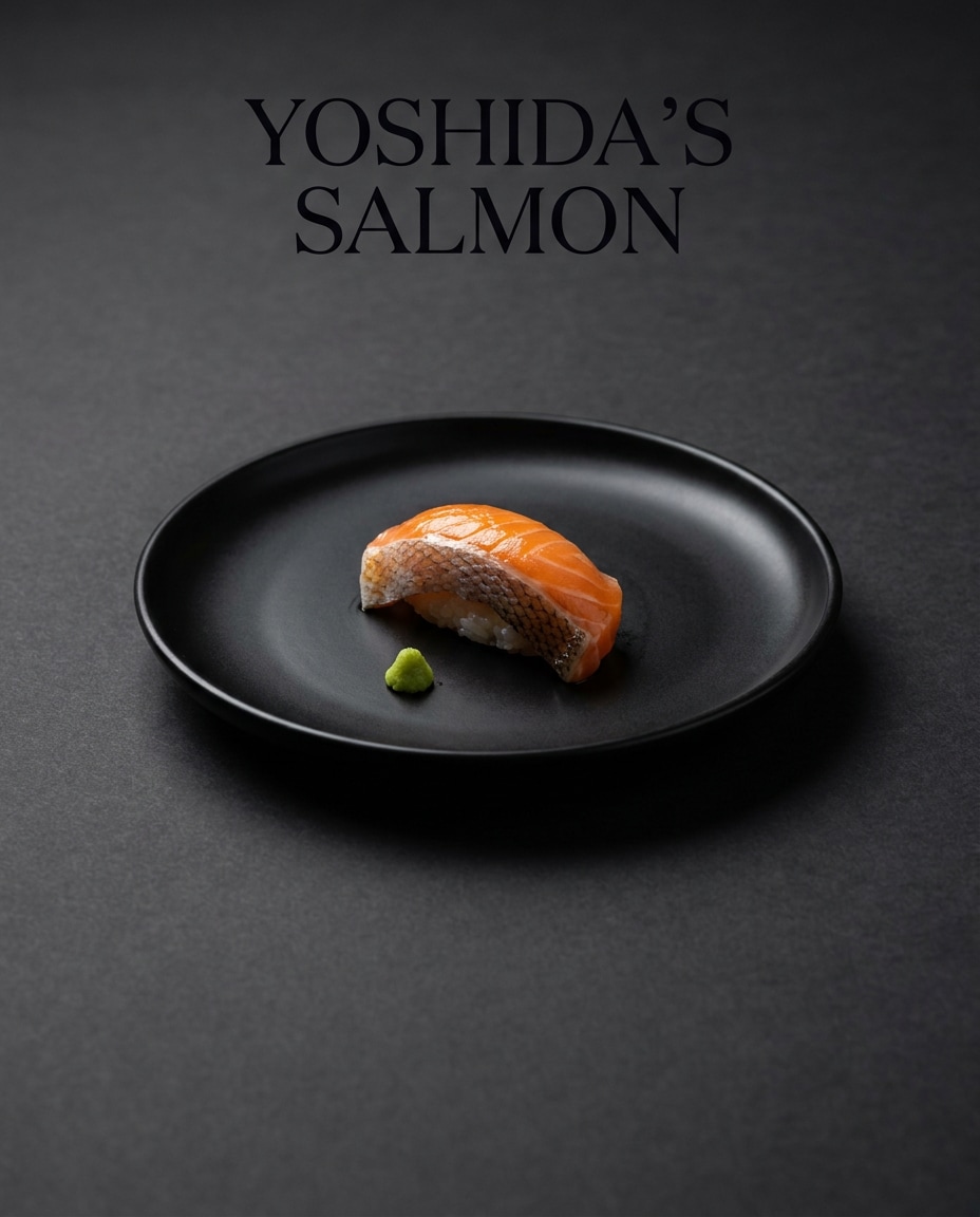salmon nigiri minimal photo