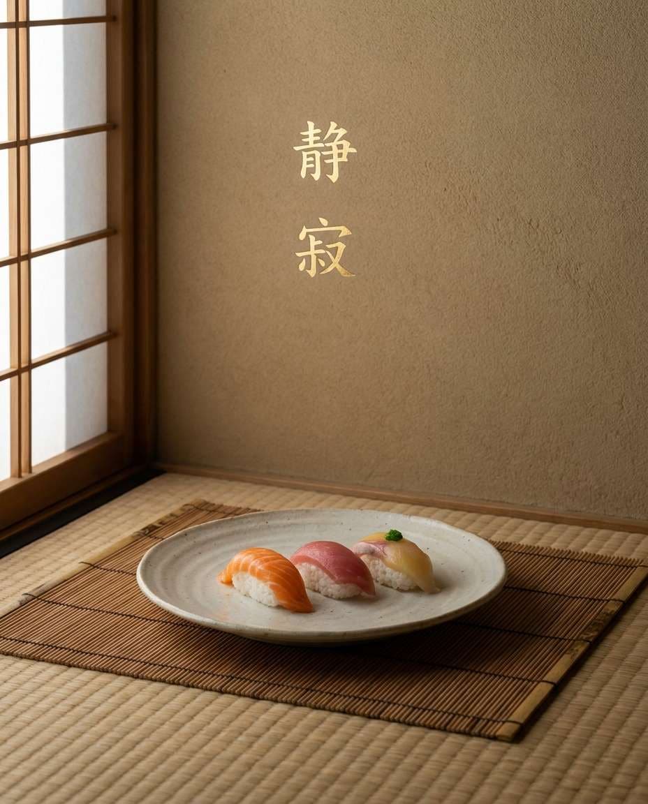 zen tea room plate photo
