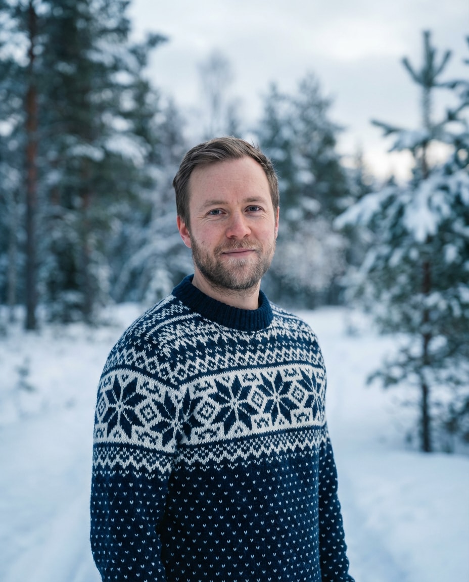 nordic pattern snow photo