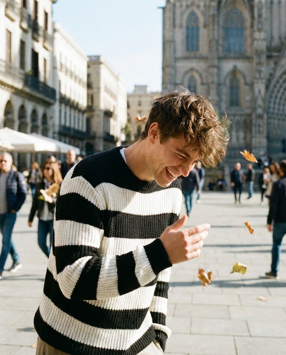 bold striped knit photo