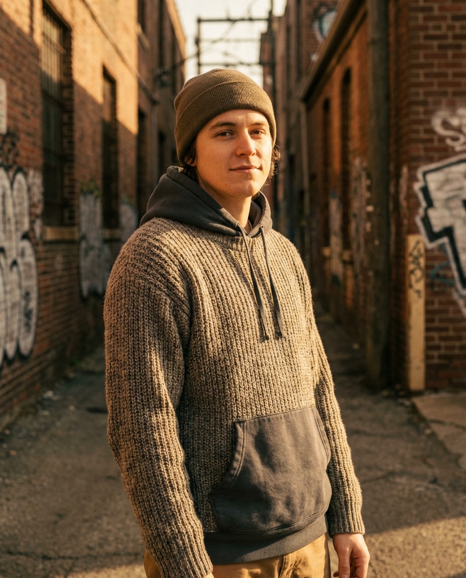 layered hoodie photo