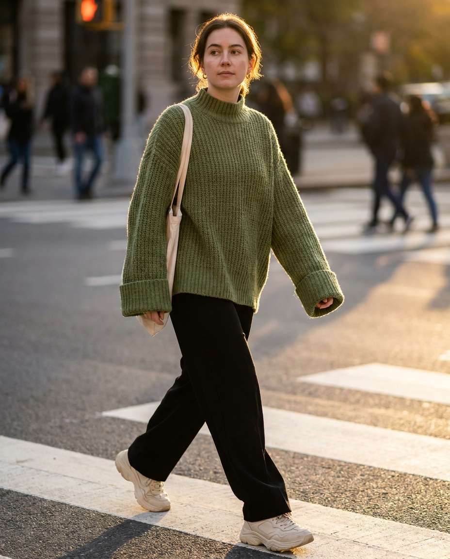 colorblock knit pop photo