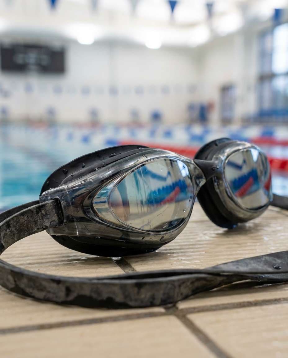 goggles reflection detail photo