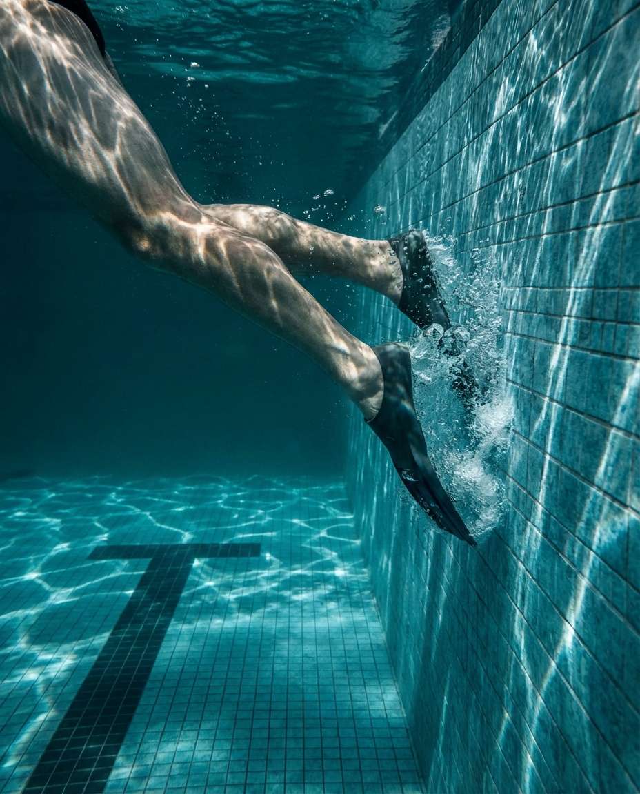 underwater turn pushoff photo