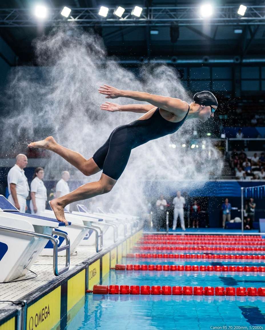 dive start freeze photo