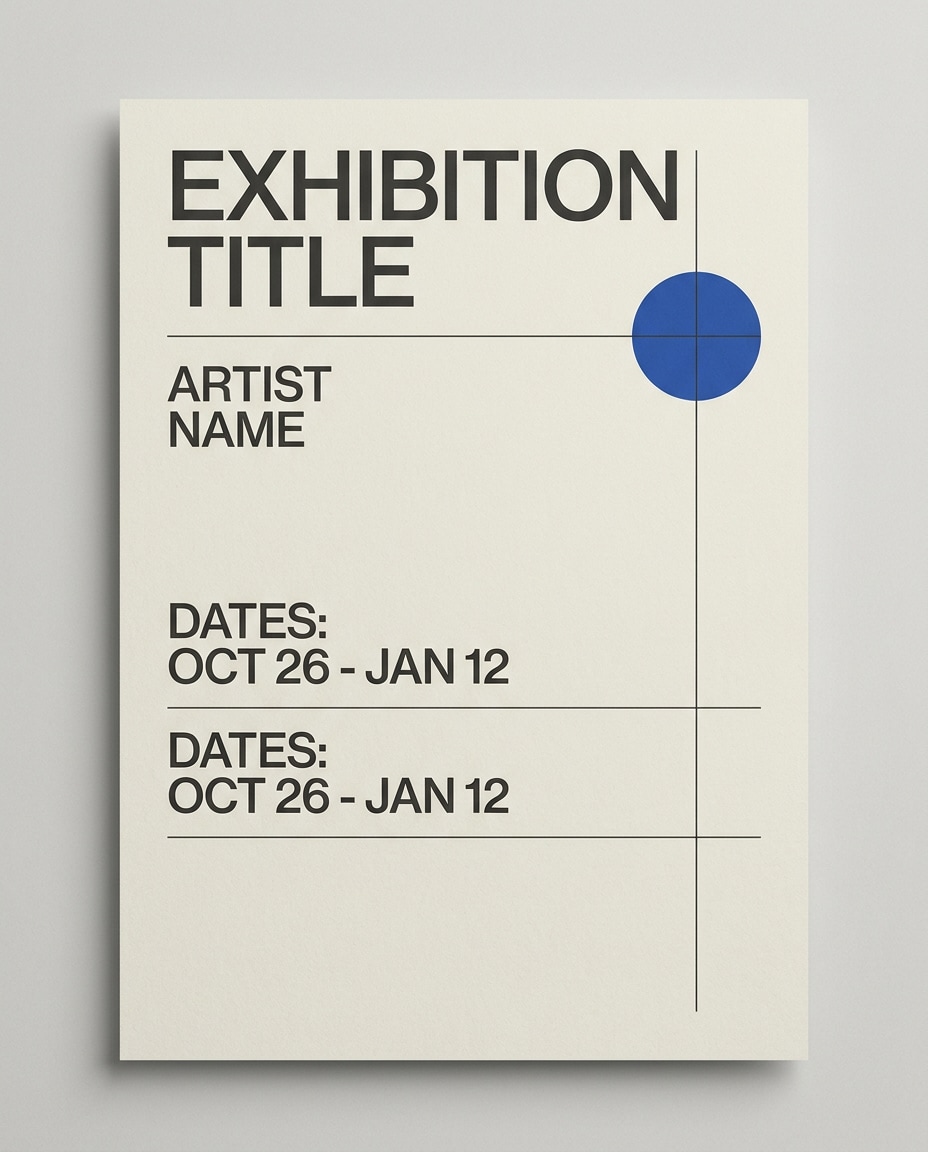 museum exhibition grid photo