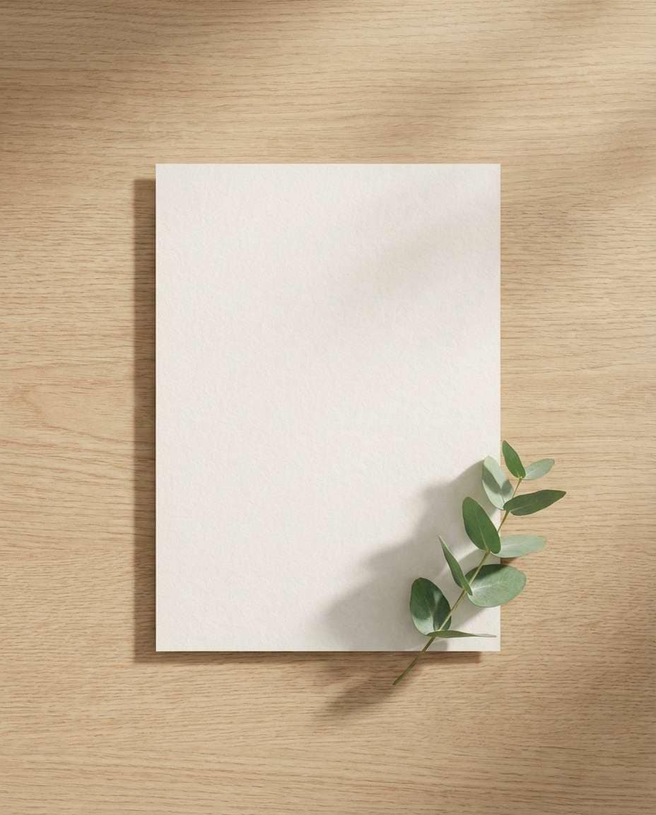 minimal ivory flatlay photo