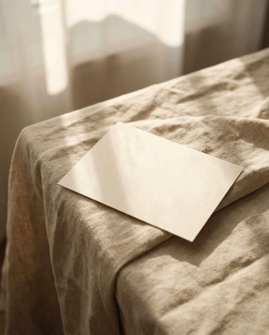 warm linen texture photo